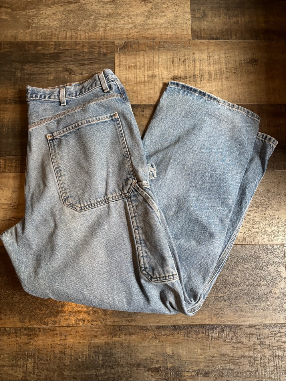 Calvin Klein Vintage Light Blue Relaxed Carpenter Jeans baggy